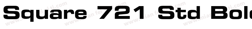 Square 721 Std Bold Extended字体转换